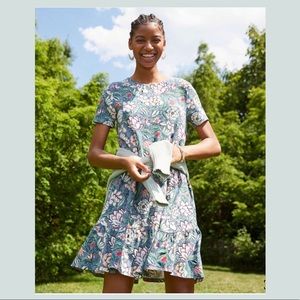 NWT LOFT Floral Flounce Swing Dress